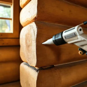 Фото по теме: Герметик теплый шов для деревянного дома: выбор акрилового состава и правила нанесения